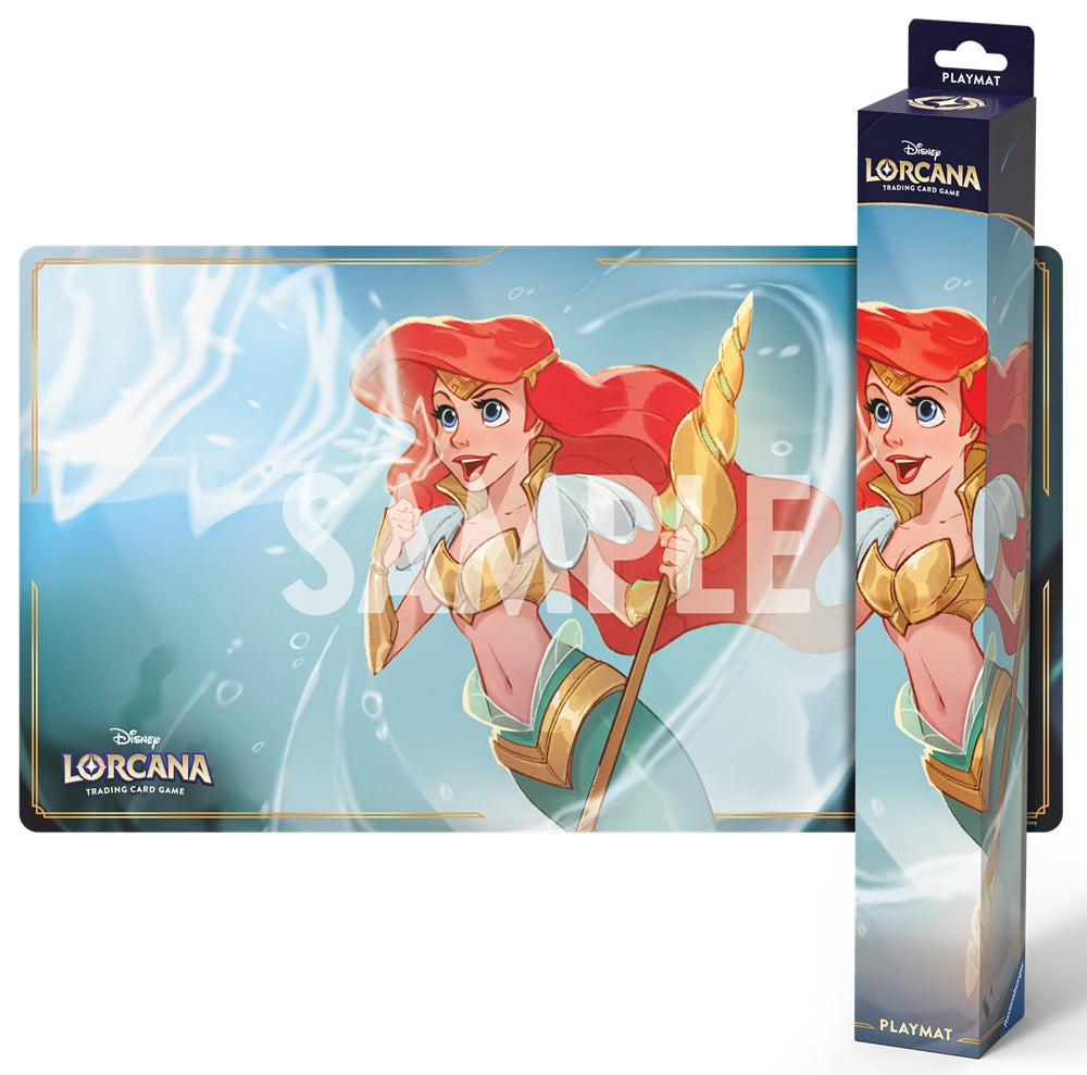 DISNEY LORCANA PLAYMAT SET 11 ARIEL, SONIC WARRIOR - PREORDER | Jack's On Queen