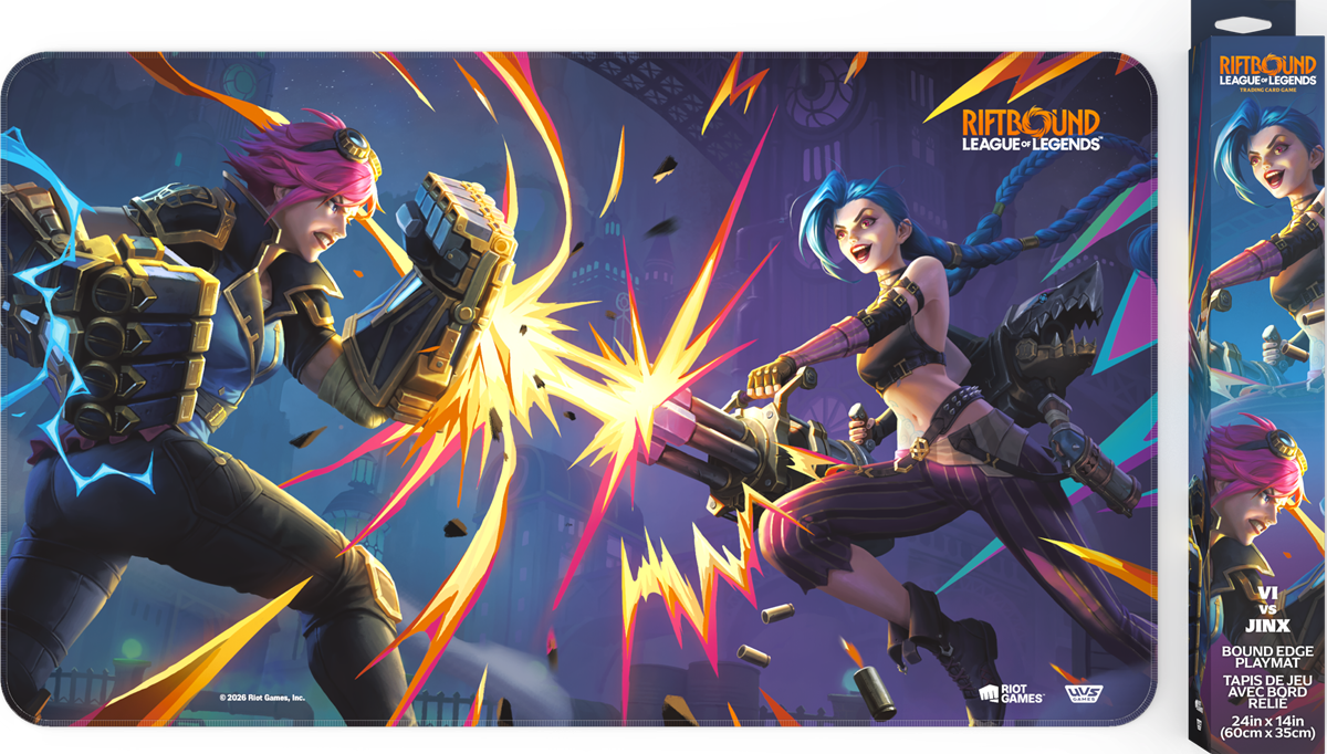RIFTBOUND LEAGUE OF LEGENDS TCG VENDETTA PLAYMAT #1 (Vi vs Jinx) | Jack's On Queen