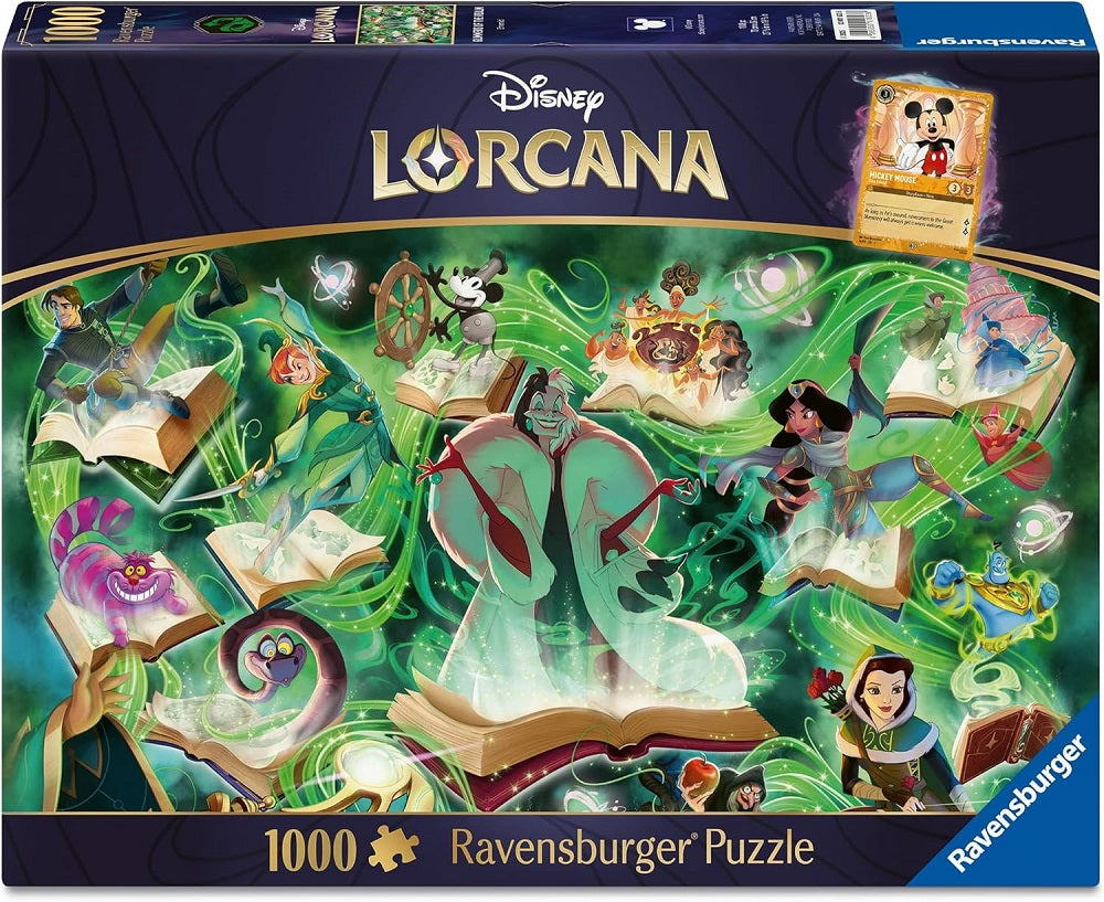 DISNEY LORCANA GLIMMERS OF THE REALM: EMERALD 1000 PIECE PUZZLE | Jack's On Queen