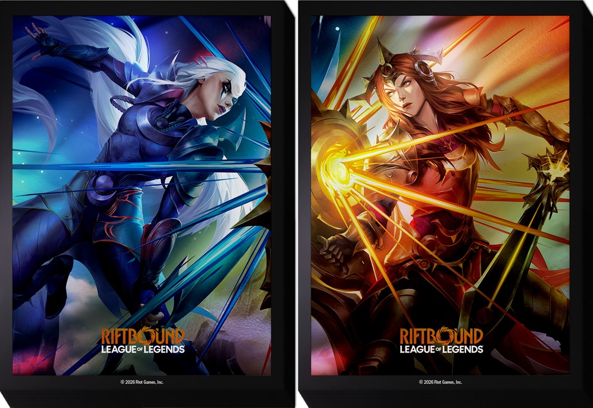 RIFTBOUND LEAGUE OF LEGENDS TCG VENDETTA ART SLEEVES #3 100CT (Diana vs Leona) | Jack's On Queen