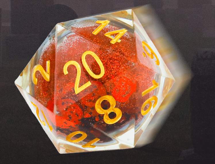 Sirius Dice D20 HALLOWEEN SNOWGLOBE 55MM | Jack's On Queen