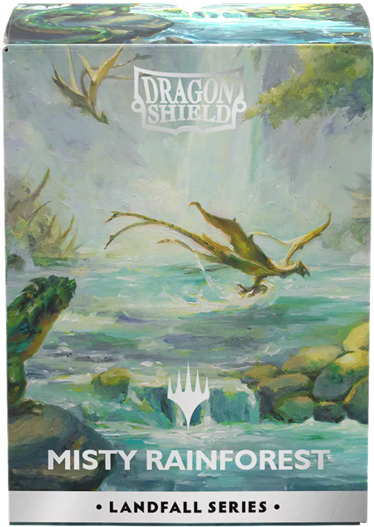 DRAGON SHIELD MAGIC THE GATHERING LANDFALL SERIES MISTY RAINFOREST | Jack's On Queen