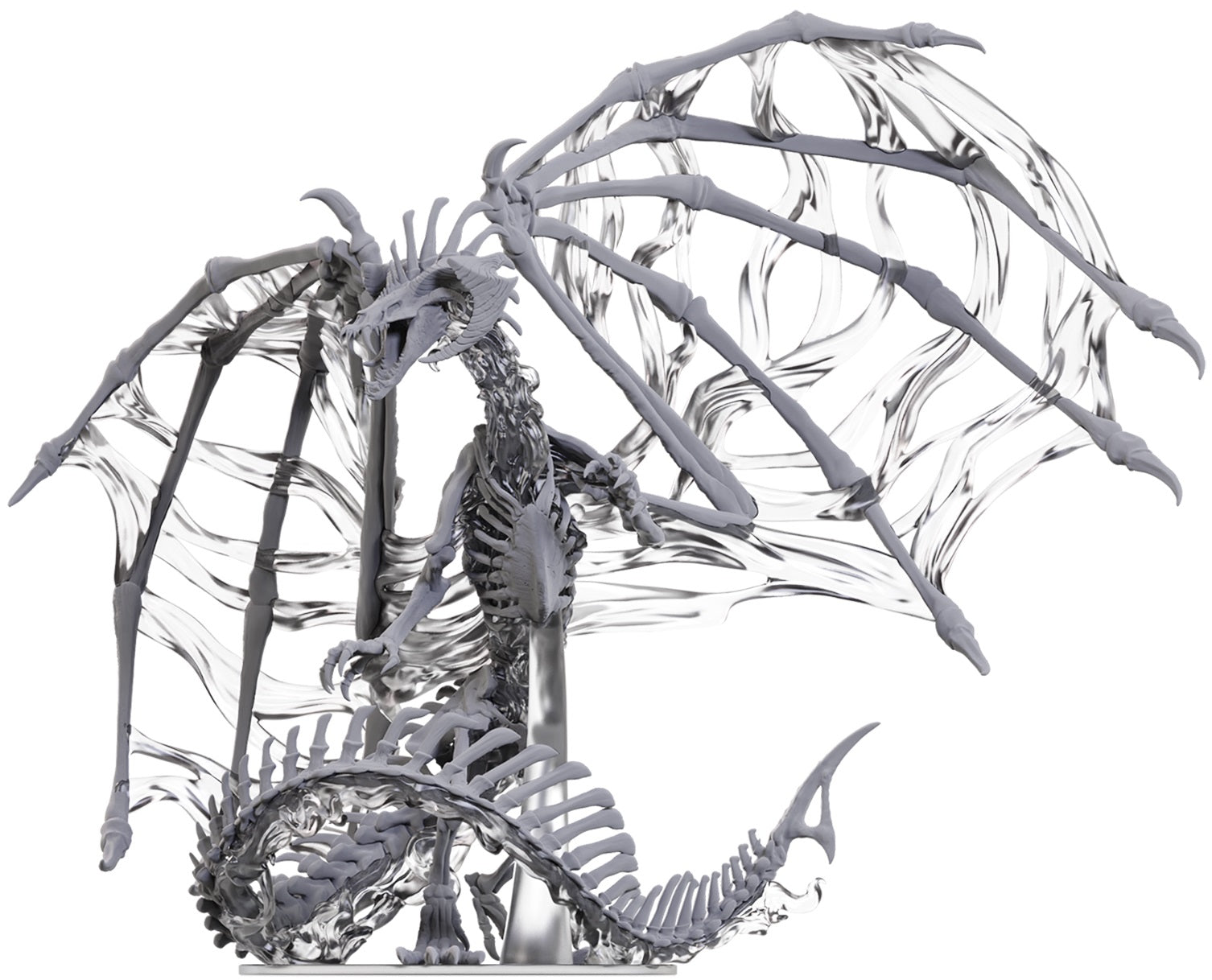 DND UNPAINTED MINIS BLACK DRACOLICH BOXED MINI - Preorder | Jack's On Queen