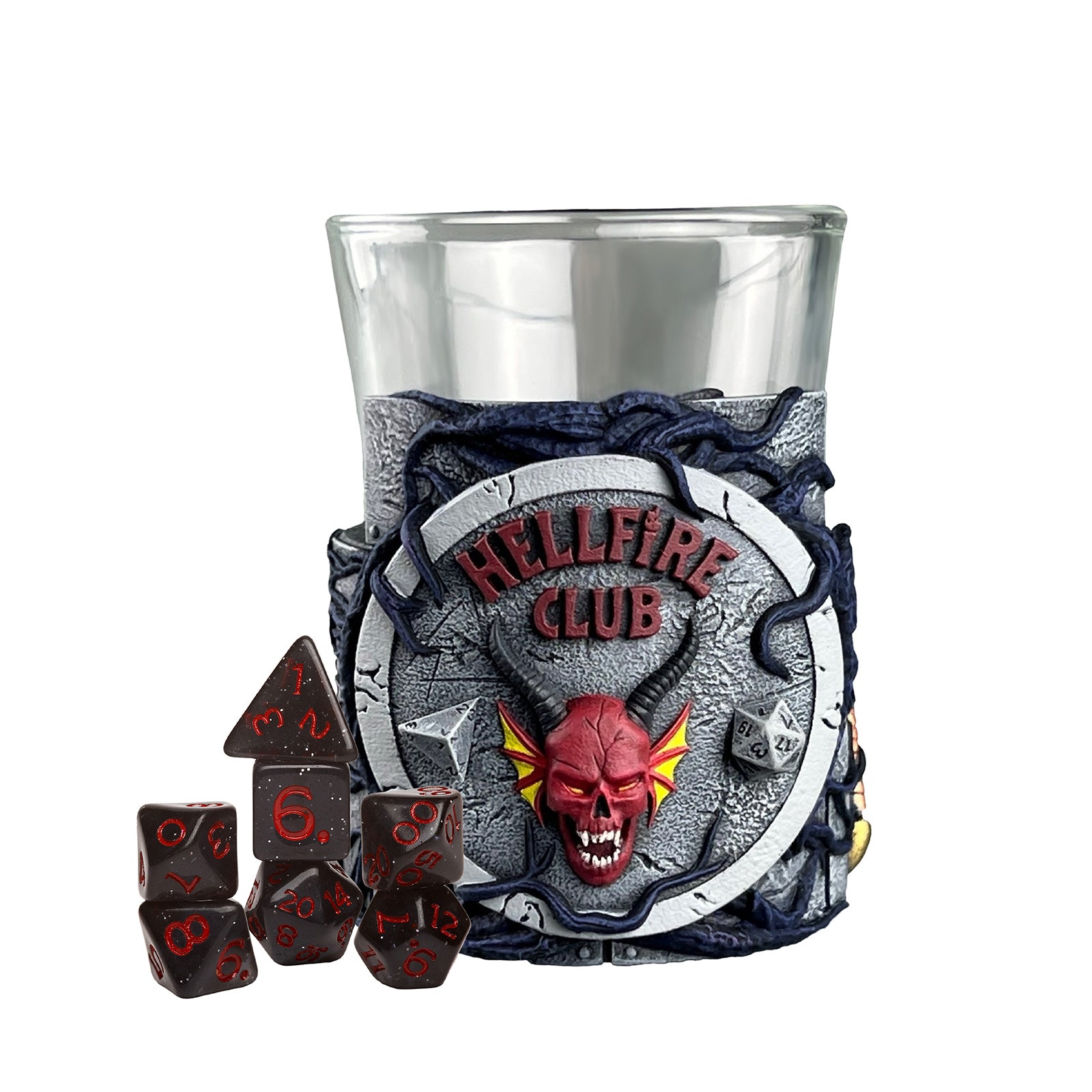 STRANGER THINGS MINI DICE CUPS HELLFIRE CLUB | Jack's On Queen