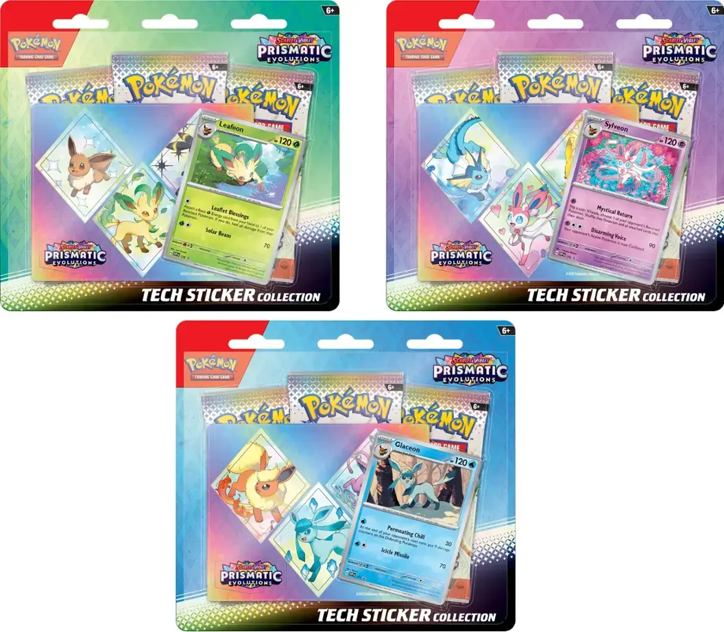 POKEMON SV8.5 PRISMATIC EVOLUTIONS TECH STICKER COLLECTION | Jack's On Queen