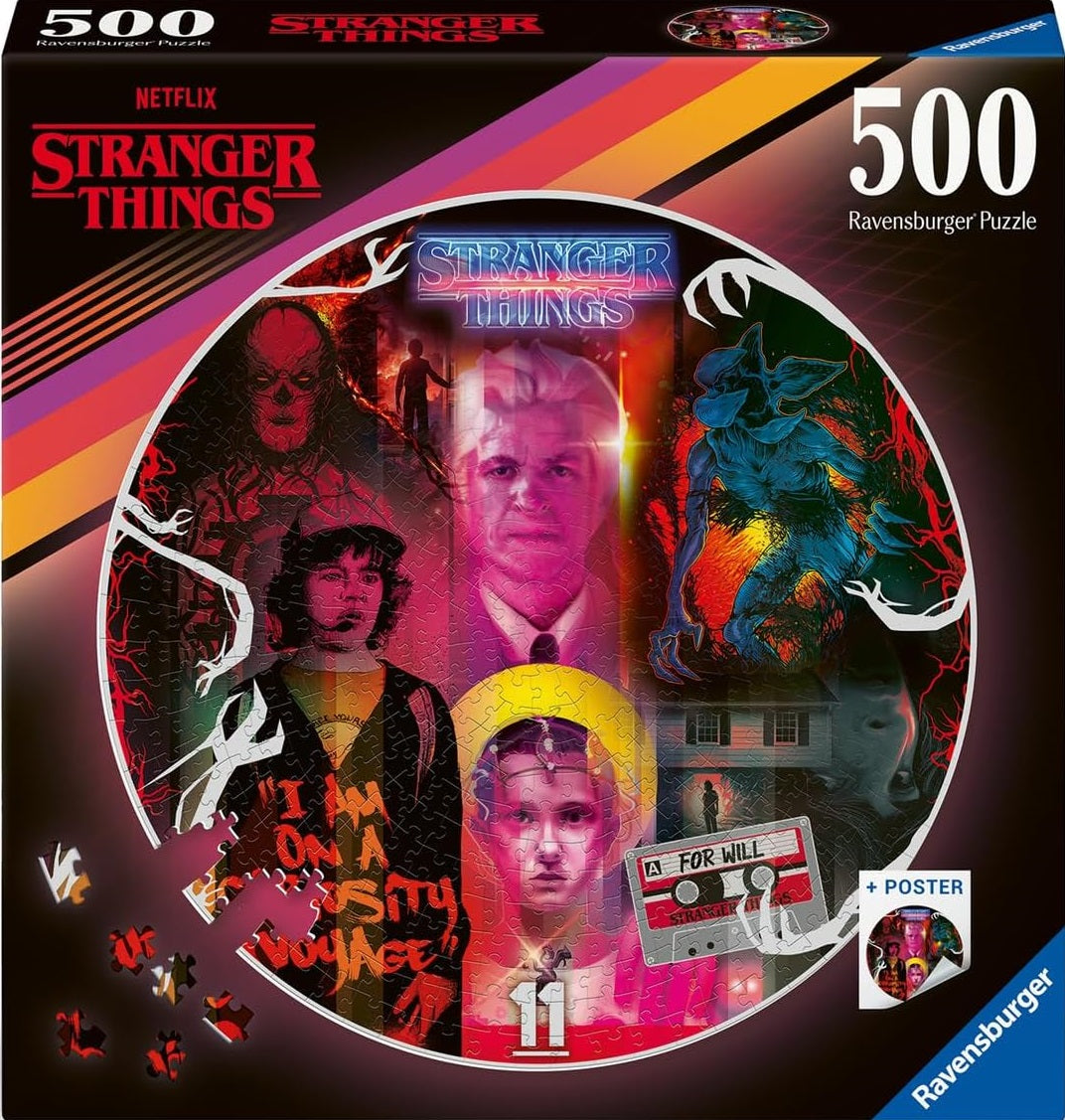 STRANGER THINGS ROUND PUZZLE 500PC | Jack's On Queen