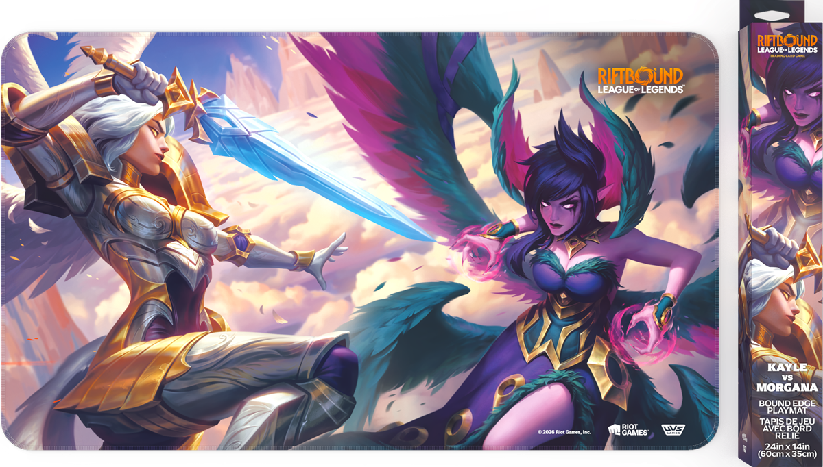 RIFTBOUND LEAGUE OF LEGENDS TCG VENDETTA PLAYMAT #4 (Kayle vs Morgana) | Jack's On Queen