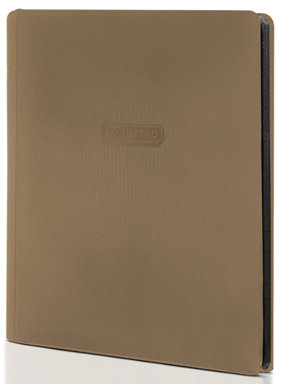 ER PREMIUM ZIP BINDER 360 CARDS BROWN | Jack's On Queen