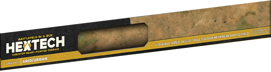 BATTLEFIELD IN A BOX: HEXTECH GAME MAT V2 DOUBLE-SIDED (ARID/URBAN) 36X22 | Jack's On Queen