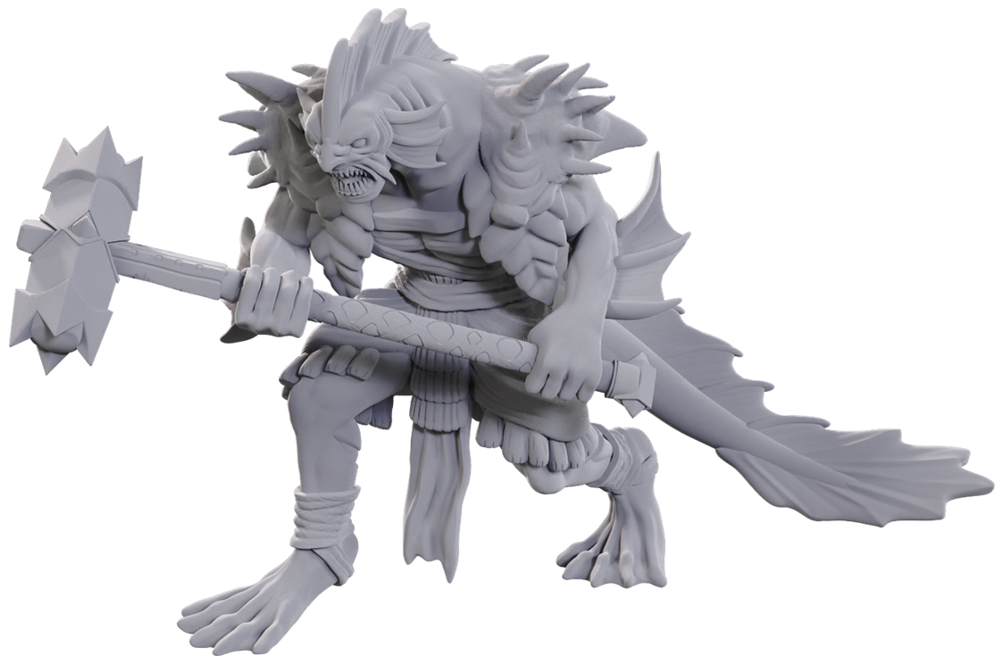 DND UNPAINTED MINIS WV25 SAHUAGIN CORAL SMASHER | Jack's On Queen