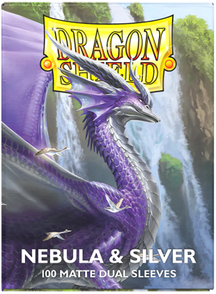 DRAGON SHIELD SLEEVES DUAL MATTE NEBULA AND SILVER | Jack's On Queen