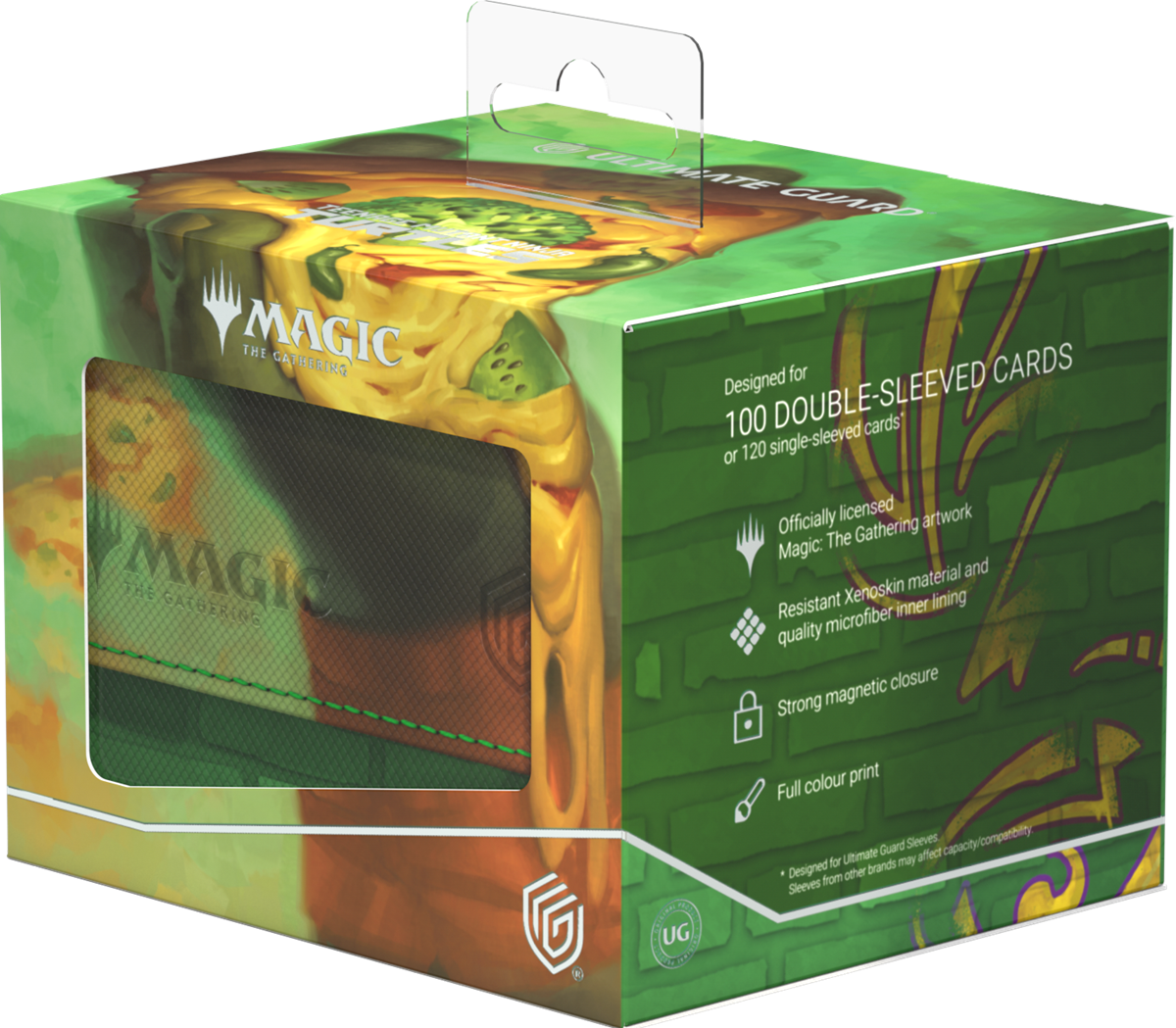 UG DECK CASE SIDEWINDER 100+ XENOSKIN MTG TEENAGE MUTANT NINJA TURTLES - FOREST | Jack's On Queen