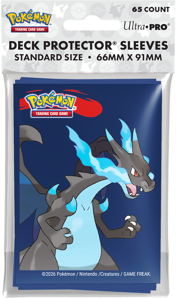 UP D-PRO POKEMON MEGA CHARIZARD X SLEEVES 65CT | Jack's On Queen