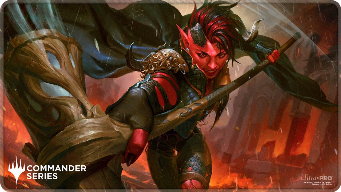 UP PLAYMAT MTG COMMANDER SERIES FAN VOTE 2 KARLACH STITCHED - Preorder | Jack's On Queen