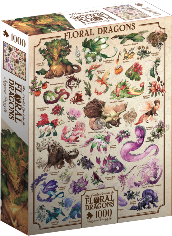 THE FIELD GUIDE TO FLORAL DRAGONS PUZZLE | Jack's On Queen