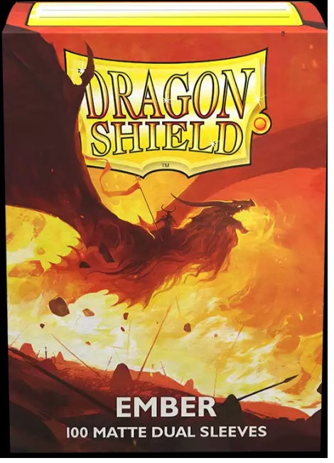 DRAGON SHIELD SLEEVES DUAL MATTE EMBER 100CT | Jack's On Queen