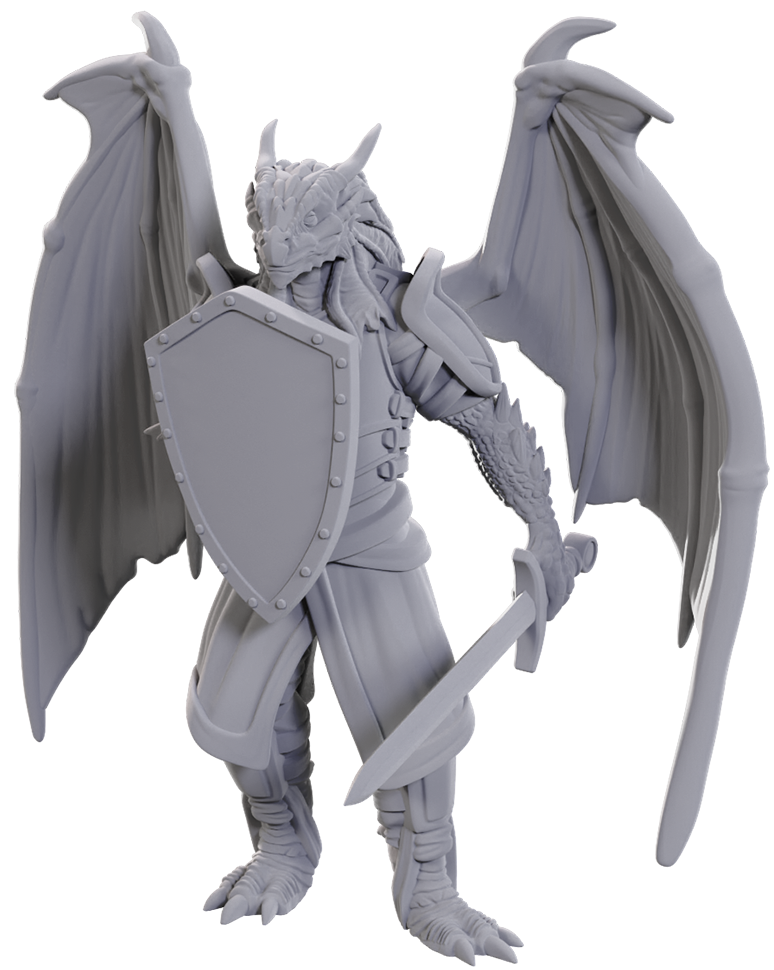 DND UNPAINTED MINIS WV25 DRAGONBORN OF BAHAMUT ) | Jack's On Queen