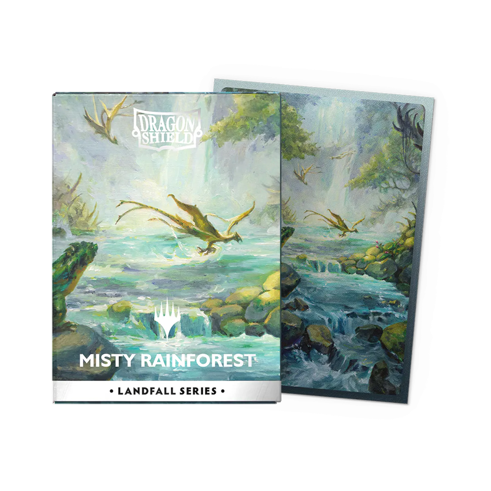 DRAGON SHIELD MAGIC THE GATHERING LANDFALL SERIES MISTY RAINFOREST | Jack's On Queen