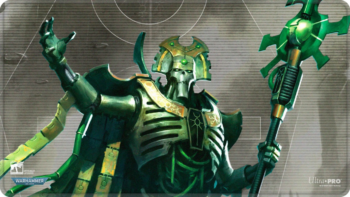 UP PLAYMAT WARHAMMER 40K NECRON CODEX ALIGNED STITCHED - PREORDER | Jack's On Queen