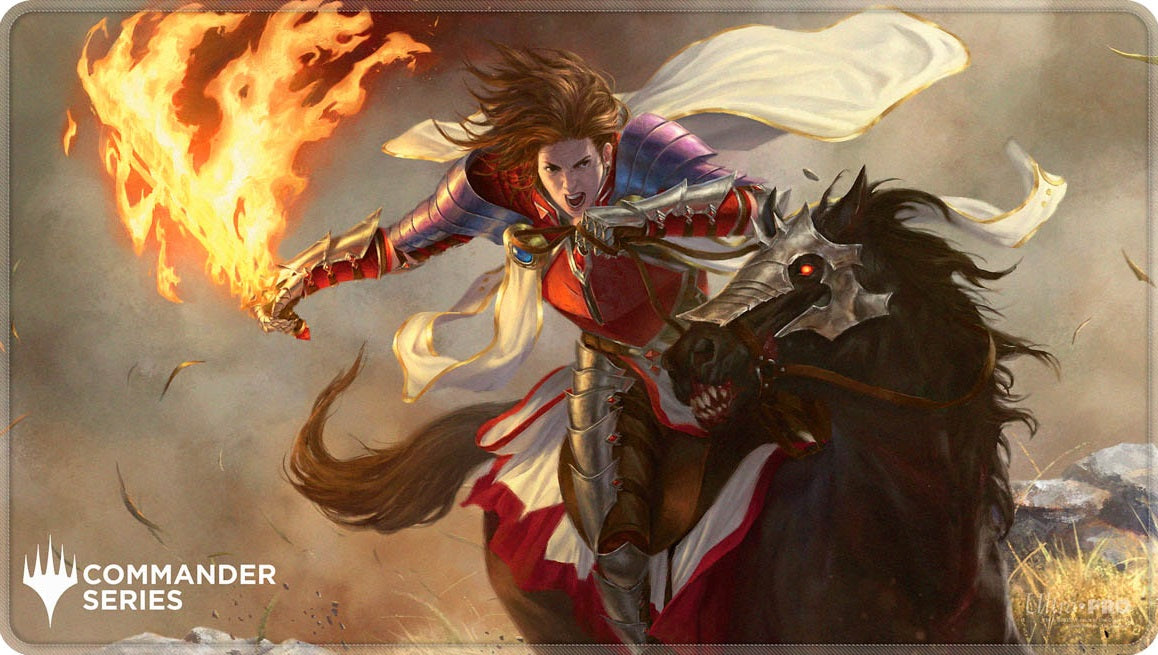 UP PLAYMAT MTG COMMANDER SERIES FAN VOTE 3 SYR GWYN STITCHED-Preorder | Jack's On Queen