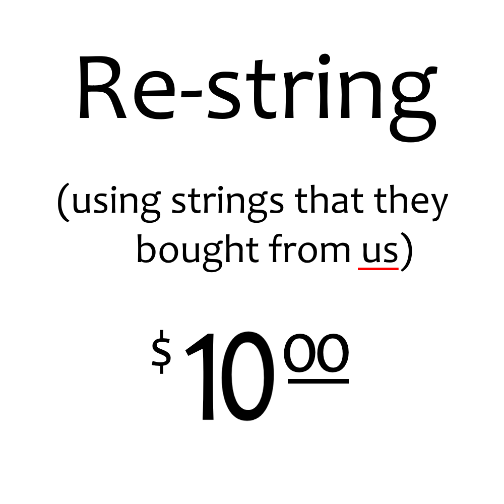 Service - Restring Guitar/Bass/Ukulele - OUR strings | Jack's On Queen