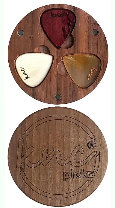 KNC Picks Rock Set (3 Picks) with Wooden Box - 3 Pack Guitar Picks | Jack's On Queen