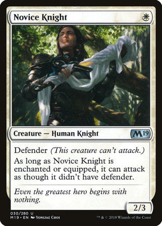 Novice Knight [Core Set 2019] | Jack's On Queen