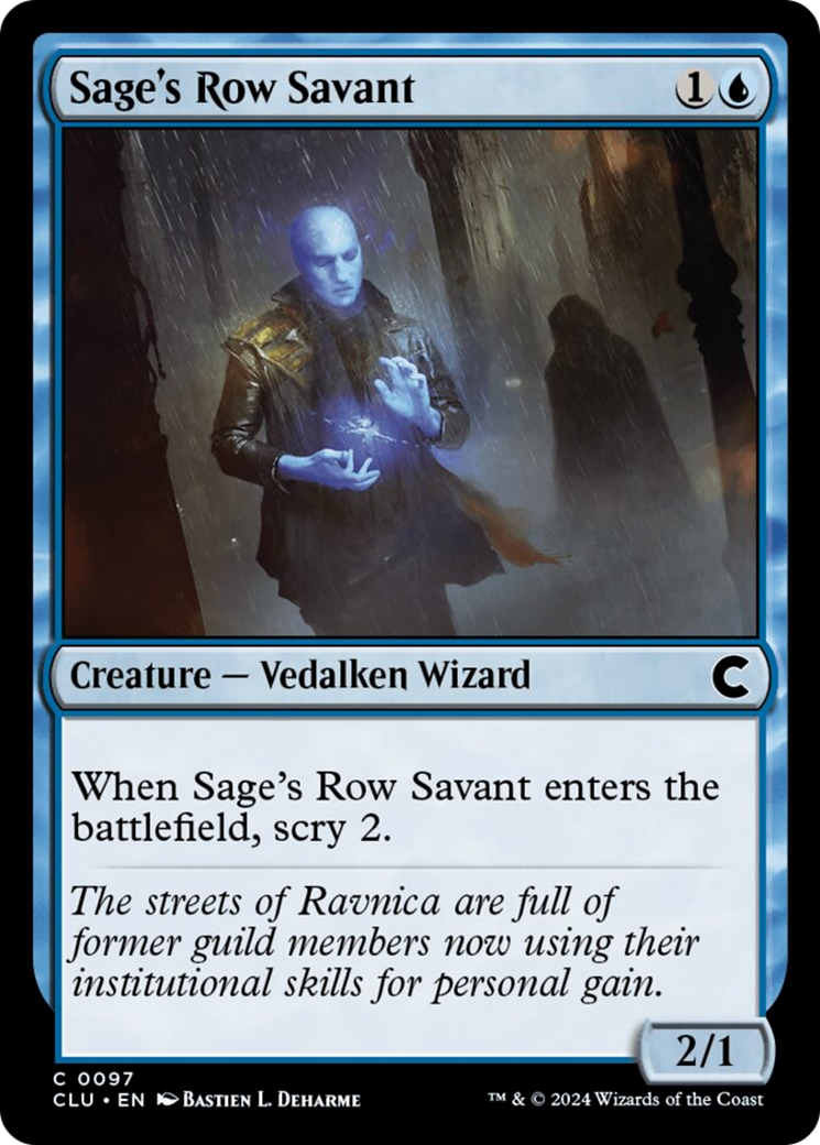 Sage's Row Savant [Ravnica: Clue Edition] | Jack's On Queen