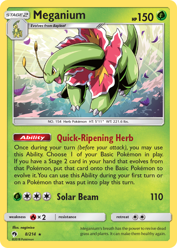 Meganium (8/214) [Sun & Moon: Lost Thunder] | Jack's On Queen