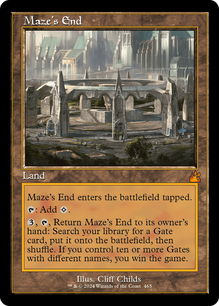 Maze's End (Retro Frame) [Ravnica Remastered] | Jack's On Queen