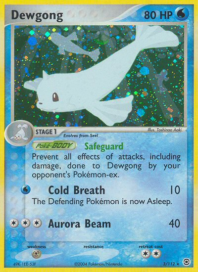 Dewgong (3/112) [EX: FireRed & LeafGreen] | Jack's On Queen