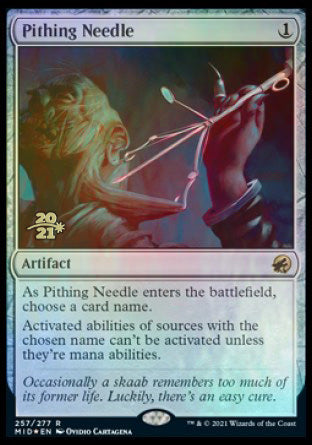 Pithing Needle [Innistrad: Midnight Hunt Prerelease Promos] | Jack's On Queen