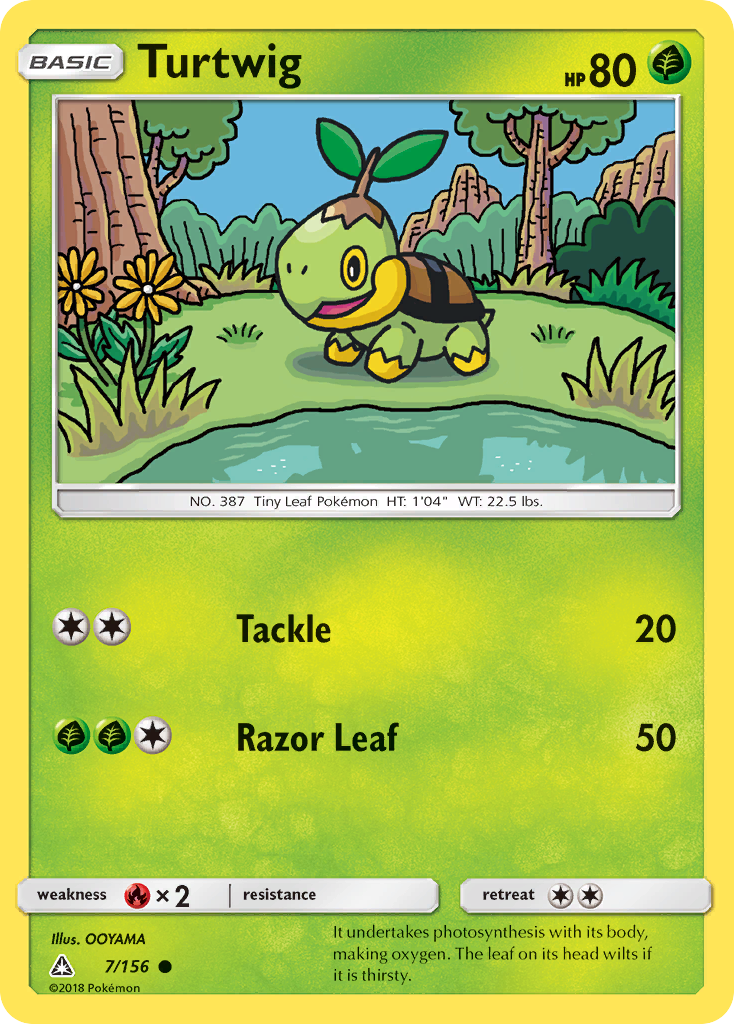 Turtwig (7/156) [Sun & Moon: Ultra Prism] | Jack's On Queen