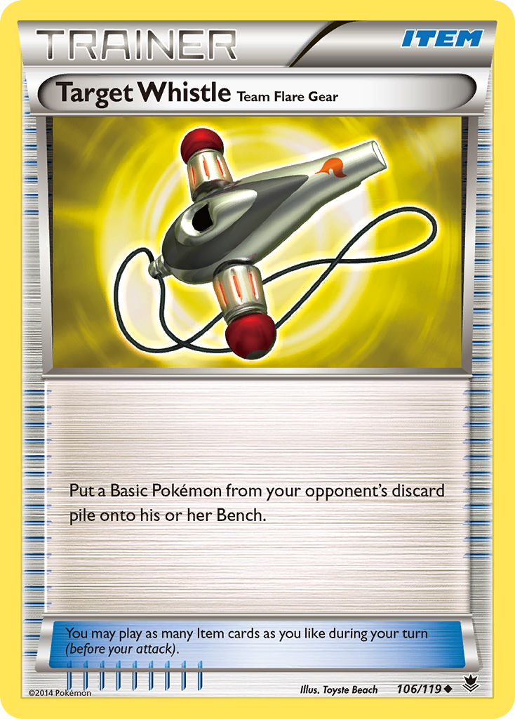 Target Whistle Team Flare Gear (106/119) [XY: Phantom Forces] | Jack's On Queen