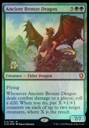 Ancient Bronze Dragon [Commander Legends: Battle for Baldur's Gate Prerelease Promos] | Jack's On Queen