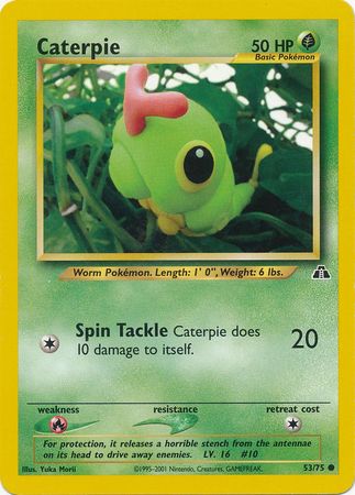 Caterpie (53/75) [Neo Discovery Unlimited] | Jack's On Queen