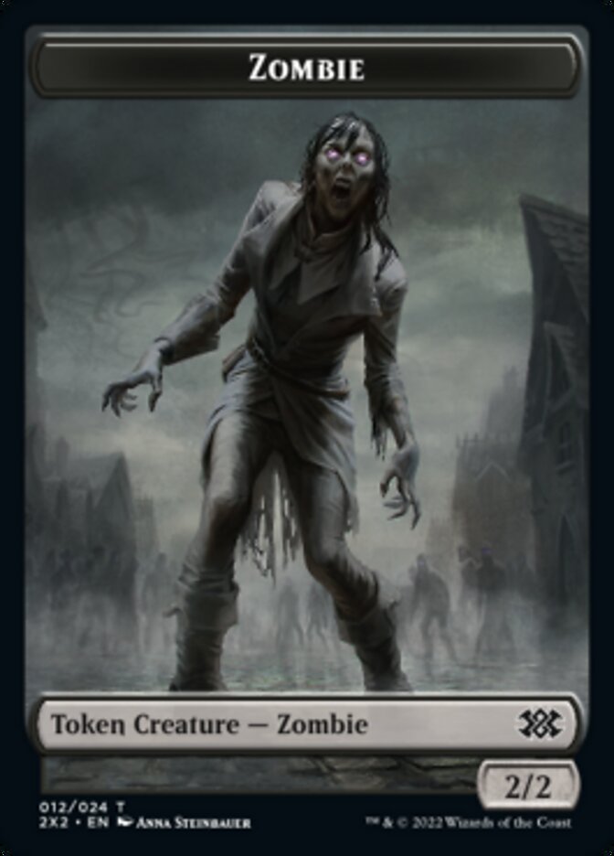 Zombie // Vampire Double-sided Token [Double Masters 2022 Tokens] | Jack's On Queen