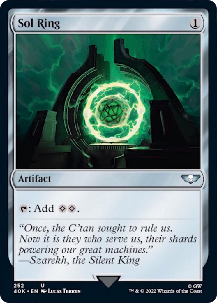 Sol Ring (252) (Surge Foil) [Universes Beyond: Warhammer 40,000] | Jack's On Queen
