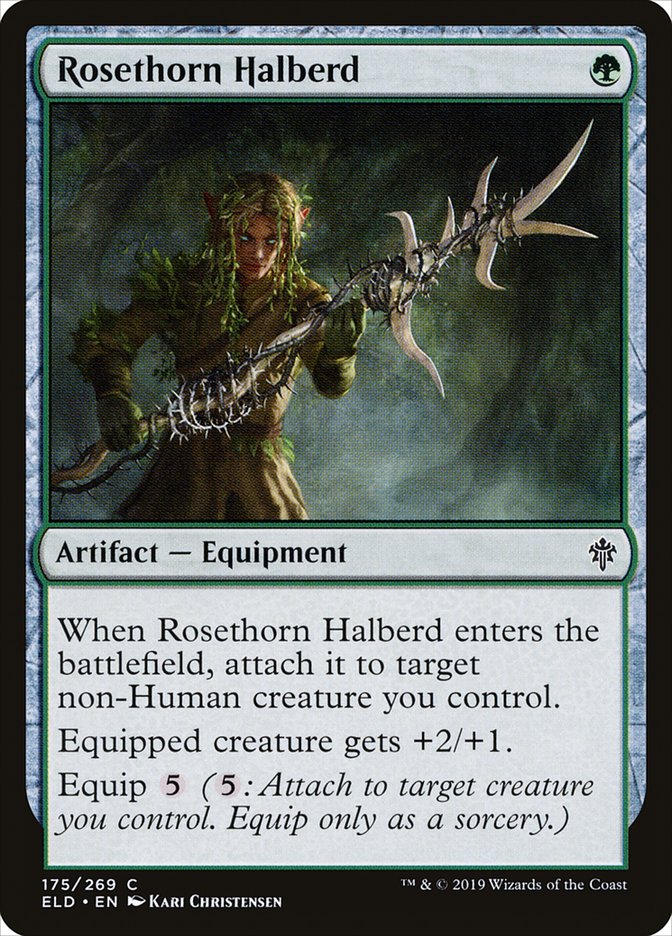 Rosethorn Halberd [Throne of Eldraine] | Jack's On Queen