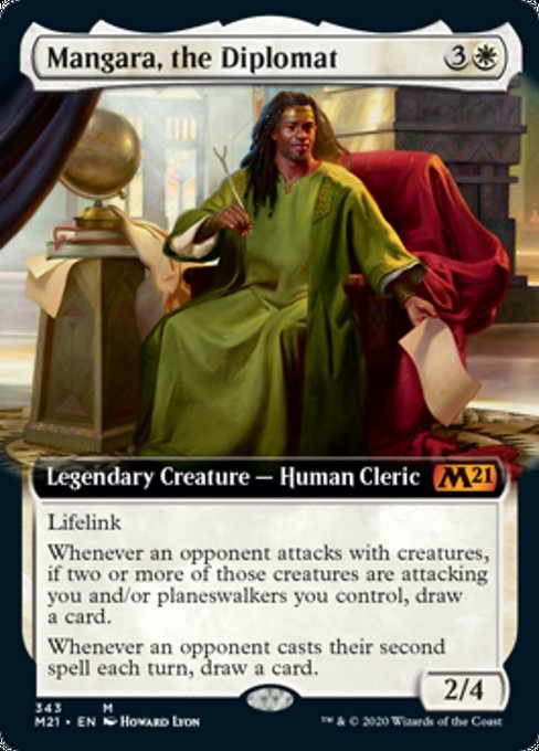 Mangara, the Diplomat (Extended Art) [Core Set 2021] | Jack's On Queen