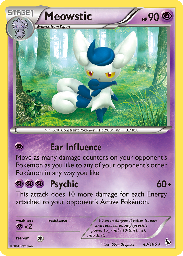 Meowstic (43/106) [XY: Flashfire] | Jack's On Queen