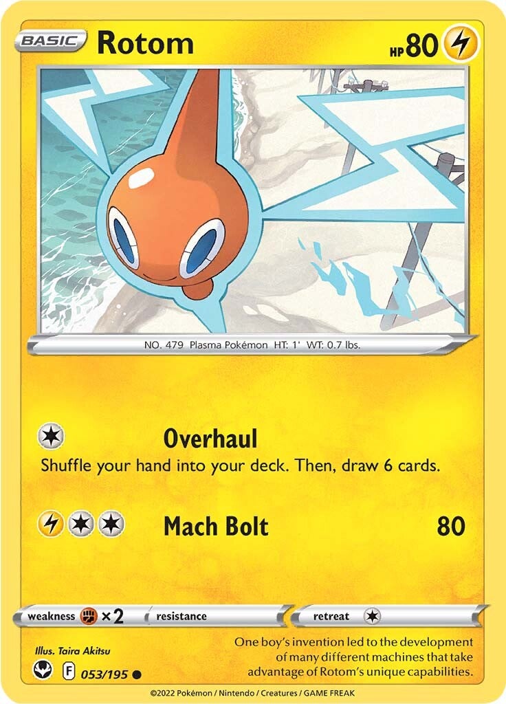 Rotom (053/195) [Sword & Shield: Silver Tempest] | Jack's On Queen