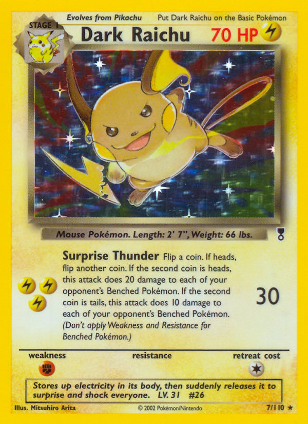 Dark Raichu (7/110) [Legendary Collection] | Jack's On Queen