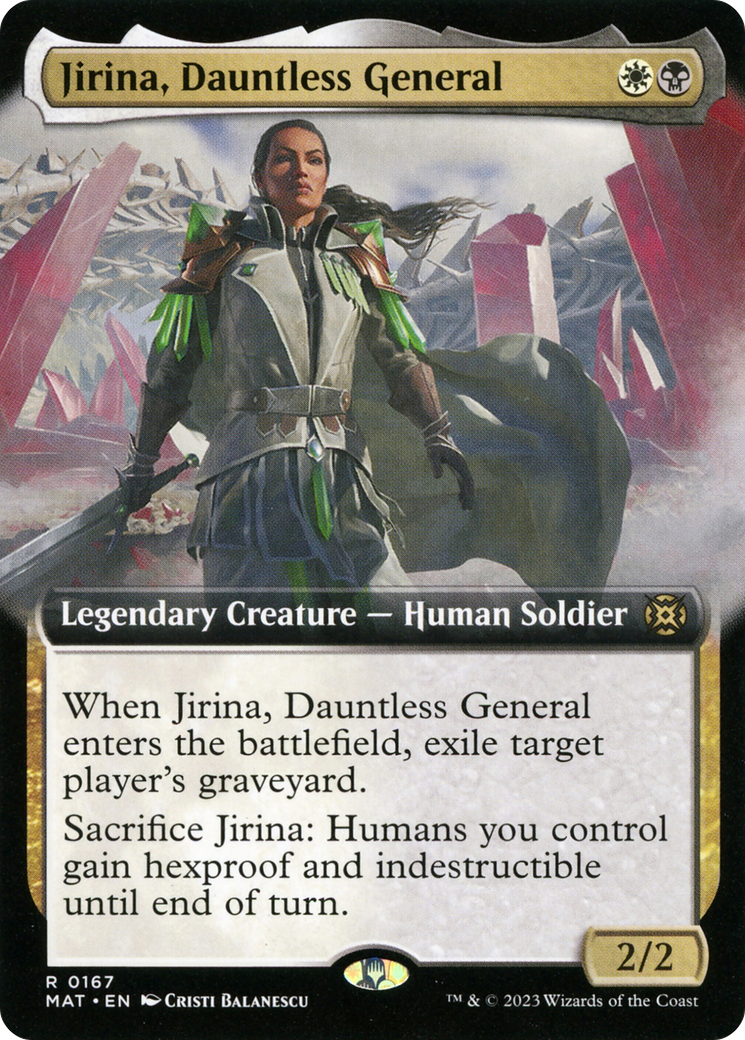 Jirina, Dauntless General (Extended Art) [March of the Machine: The Aftermath] | Jack's On Queen