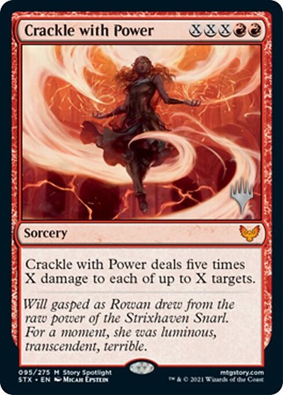 Crackle with Power (Promo Pack) [Strixhaven: School of Mages Promos] | Jack's On Queen