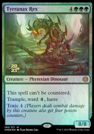 Tyrranax Rex [Phyrexia: All Will Be One Prerelease Promos] | Jack's On Queen