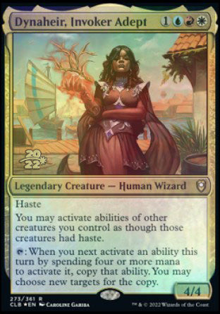 Dynaheir, Invoker Adept [Commander Legends: Battle for Baldur's Gate Prerelease Promos] | Jack's On Queen