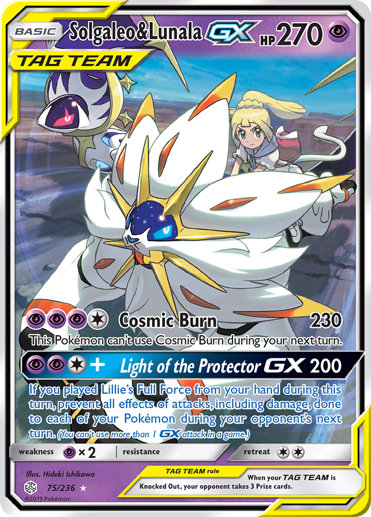 Solgaleo & Lunala GX (75/236) [Sun & Moon: Cosmic Eclipse] | Jack's On Queen