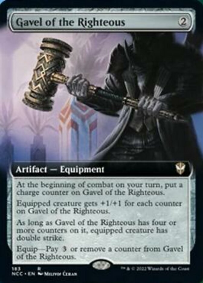 Gavel of the Righteous (Extended Art) [Streets of New Capenna Commander] | Jack's On Queen