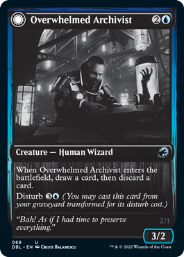 Overwhelmed Archivist // Archive Haunt [Innistrad: Double Feature] | Jack's On Queen